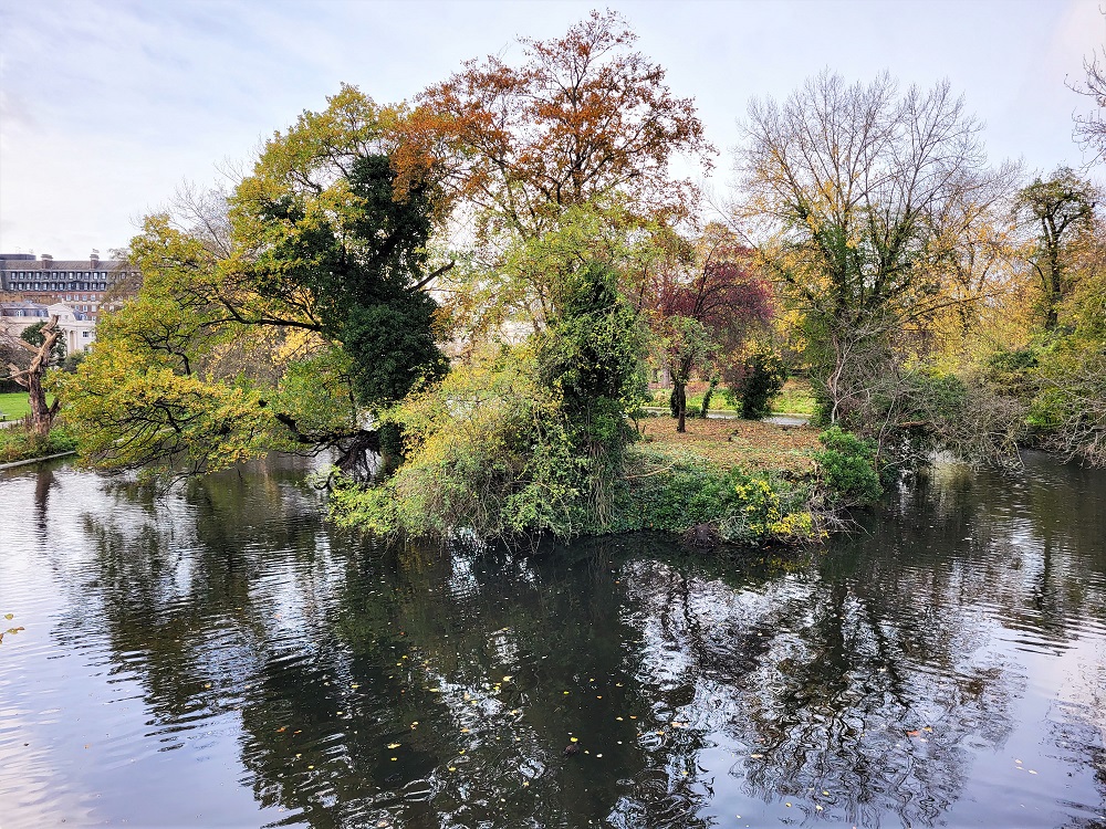 View from York Bridge in Regent's Park