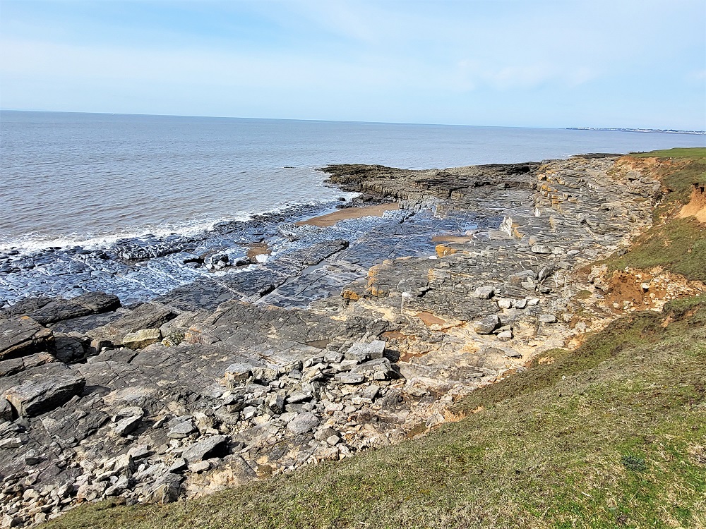 Rocky coastline near Ogmore-by-Sea