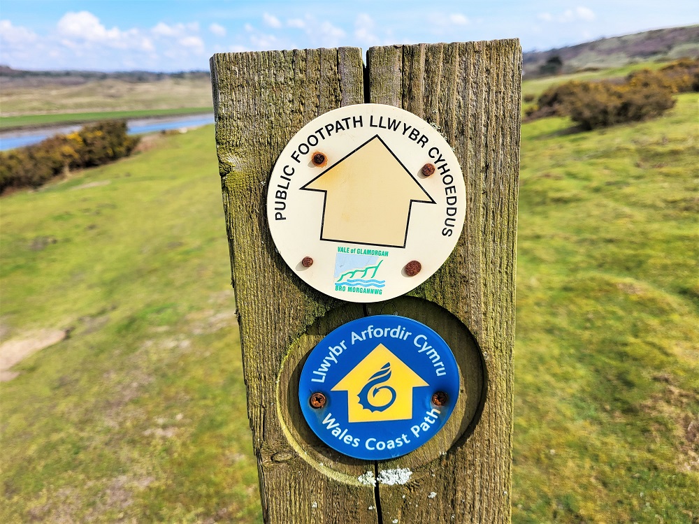 Wales Coast Path sign