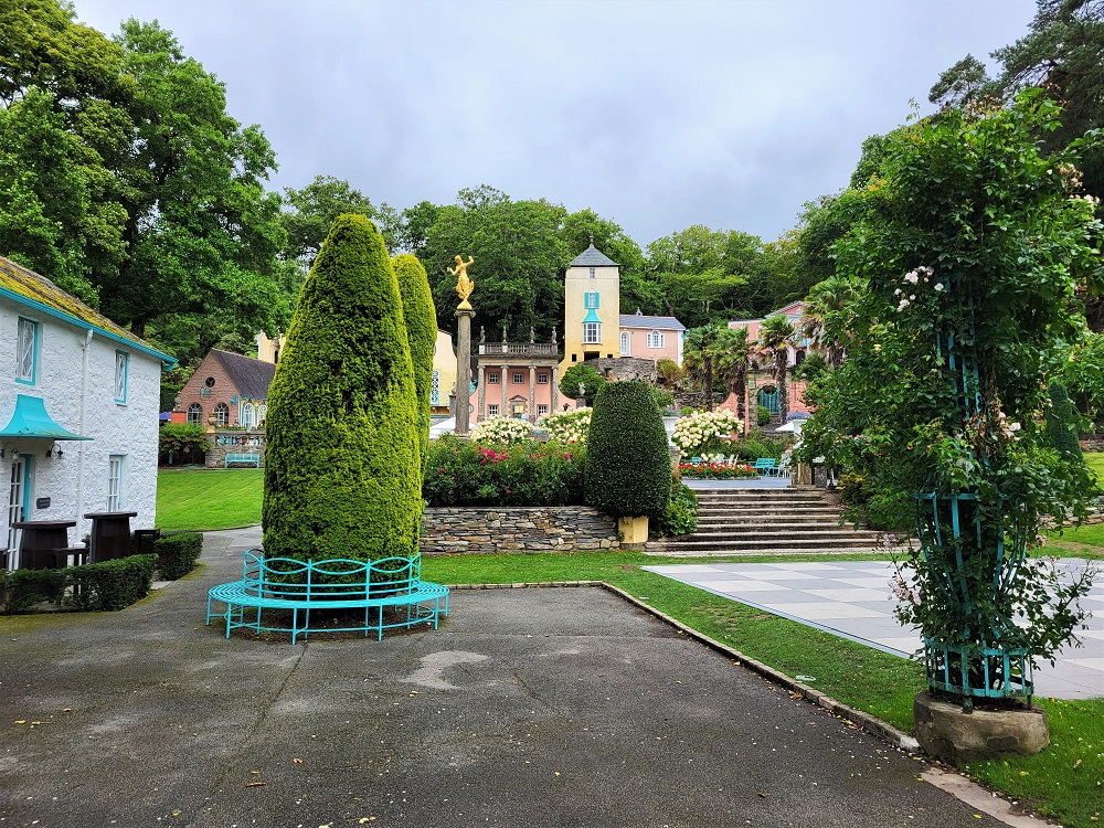 The central piazza in Portmeirion