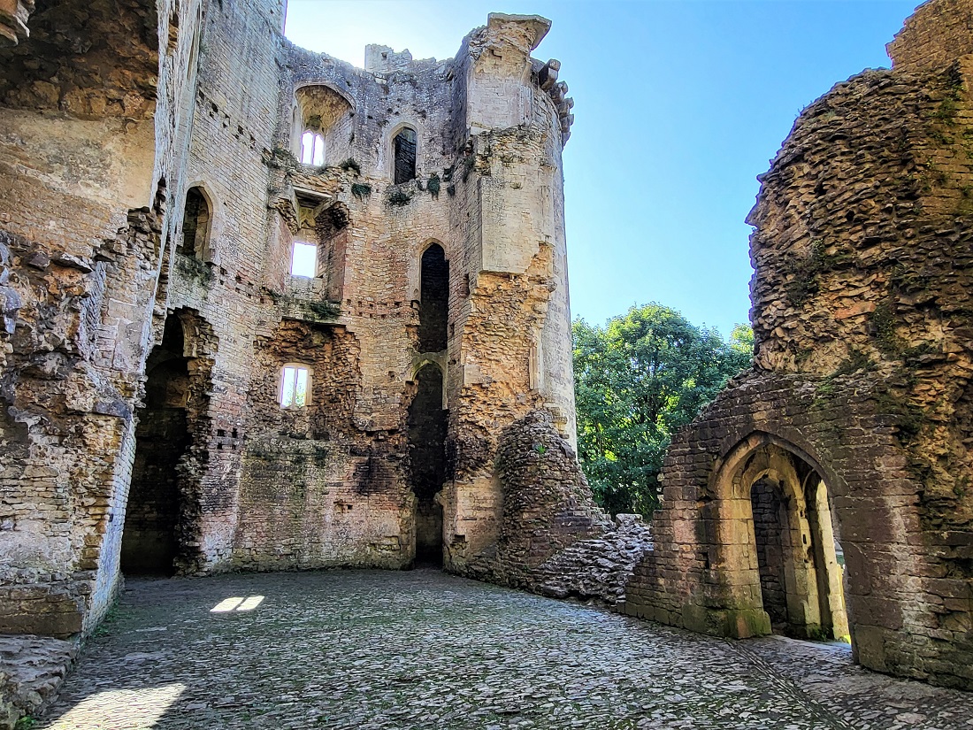 Inside Nunney Castle