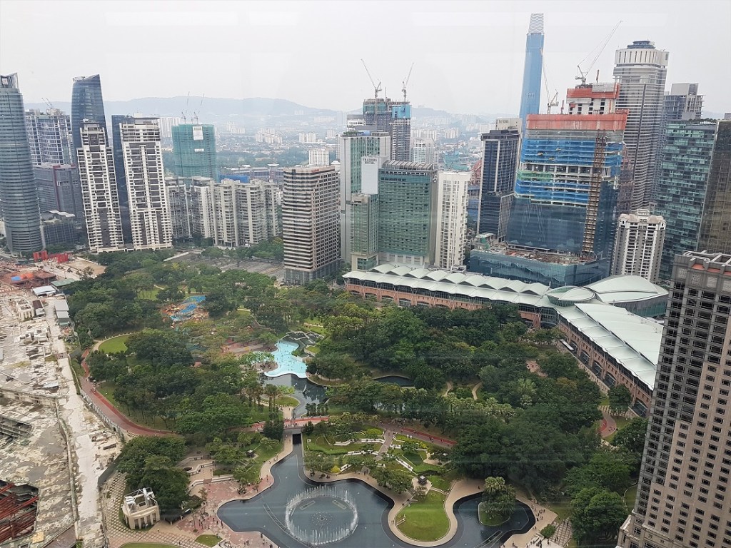 KLCC Park from the Petronas Twin Towers