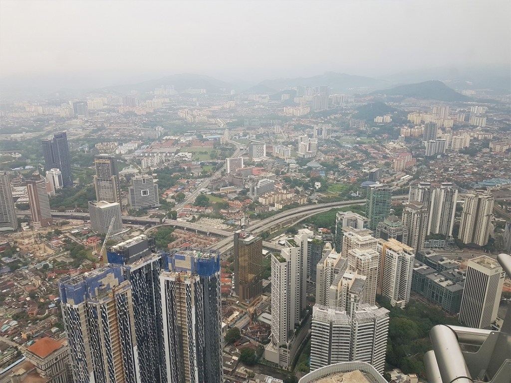 Kuala Lumpur from the Petronas Twin Towers' observation deck