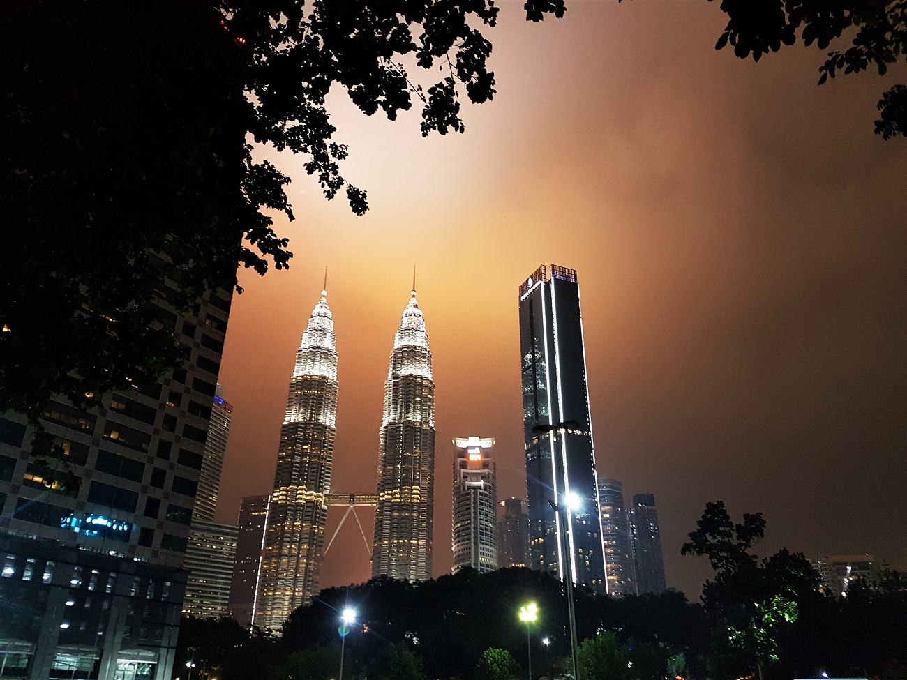 Petronas Twin Towers at night