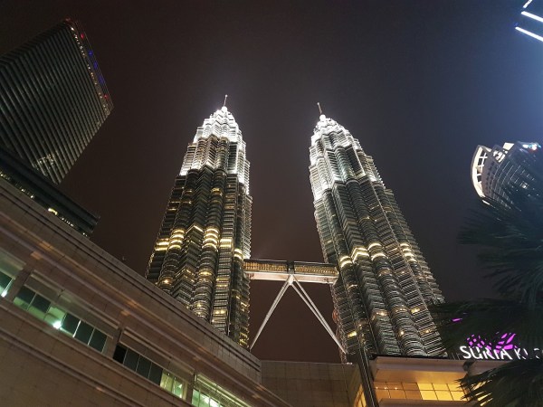 Petronas Twin Towers at night
