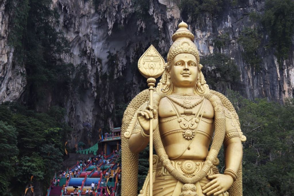 Statue of Lord Murugan at Batu Caves