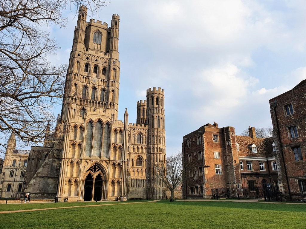 Ely Cathedral and the old Bishop's Palace