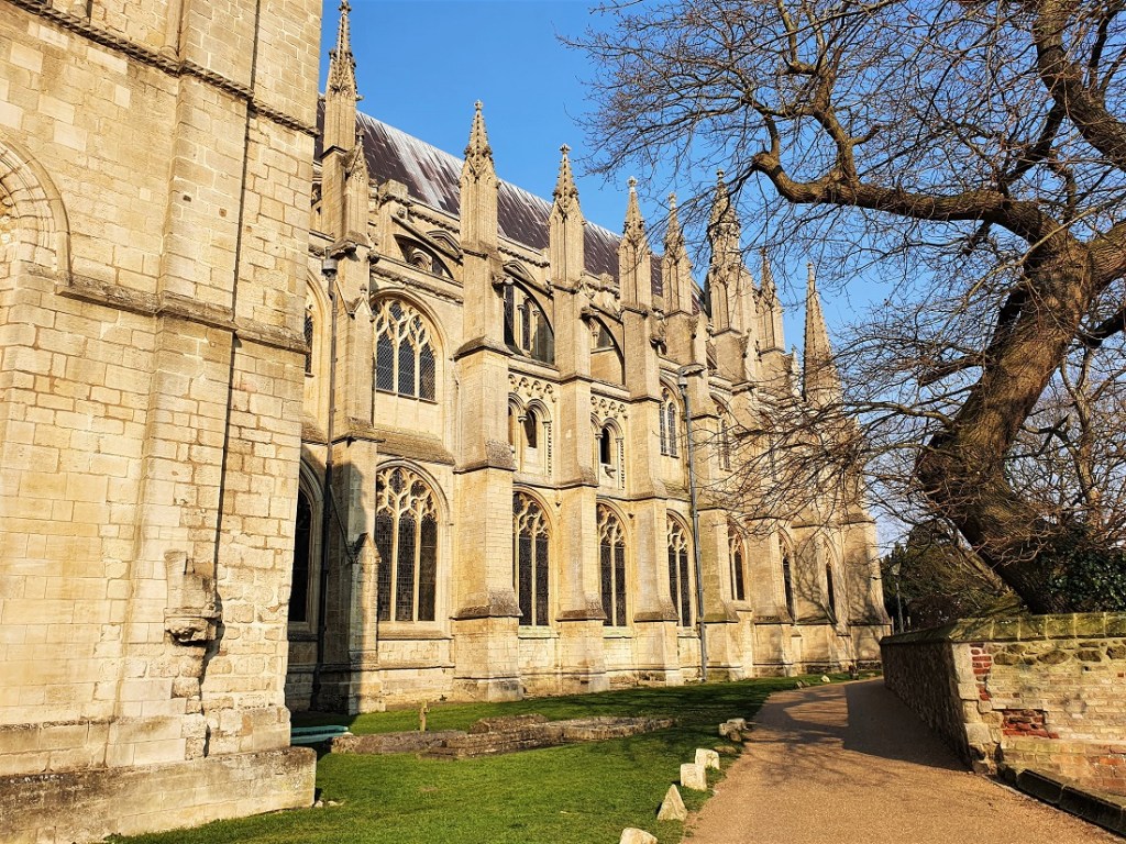 The path leading to the garden of Ely Cathedral