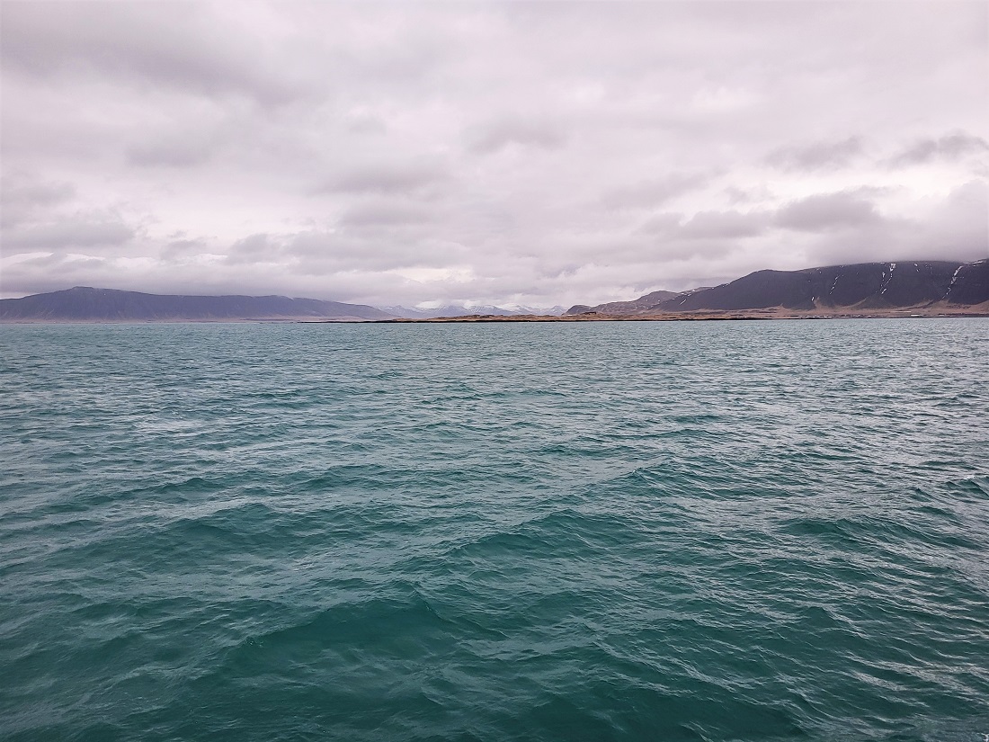 The Icelandic coast from Faxaflói Bay