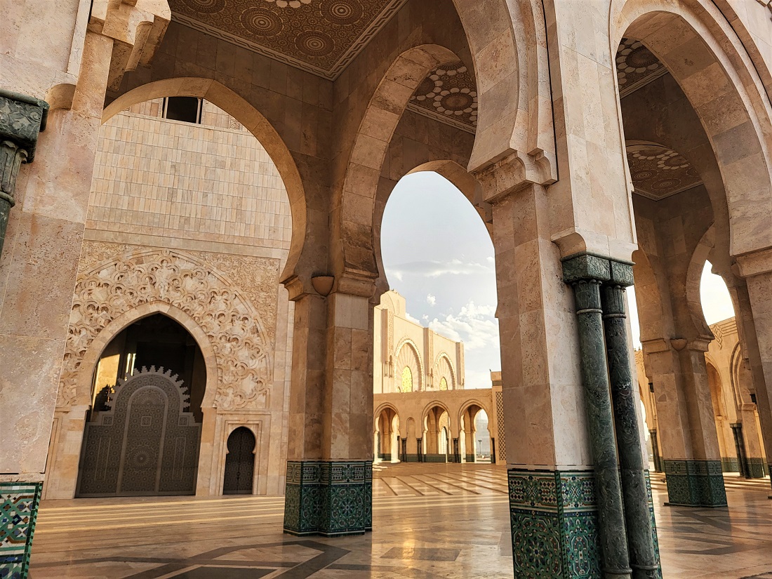 Hassan II Mosque courtyard