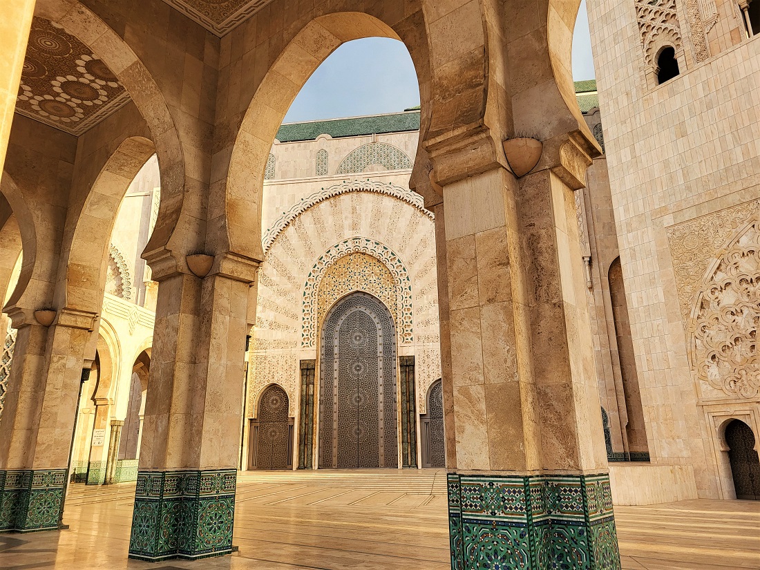 Hassan II Mosque courtyard