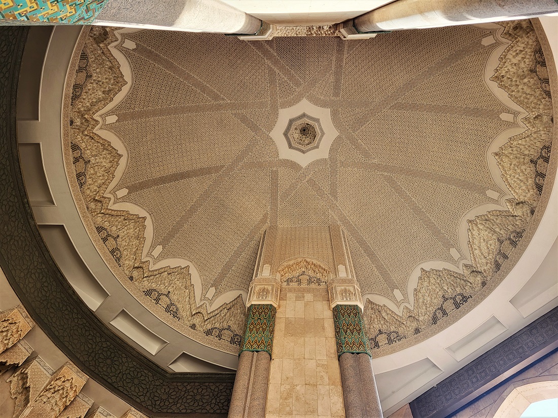 Ceiling in the base of the minaret