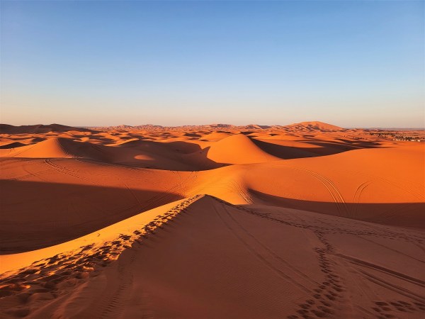 The sand dunes at Erg Chebbi
