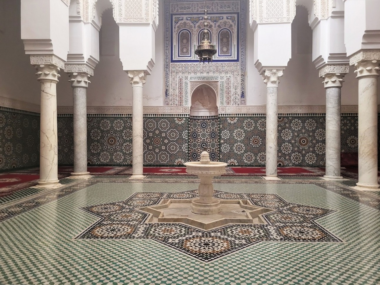 Ablutions room in the Mausoleum of Moulay Ismail