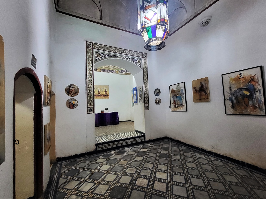 Art on display at the Musée de Marrakech